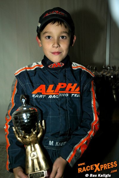 Marijn Kremers derde in eindstand Chrono Karting